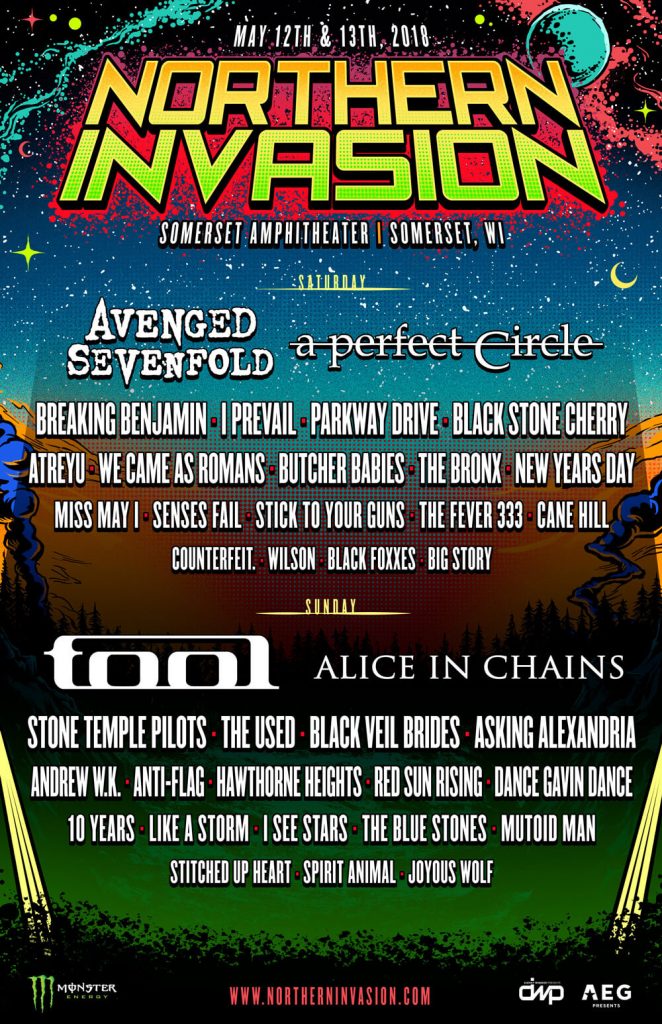 Northern Invasion Daily Band Lineups Announced Danny Wimmer Presents