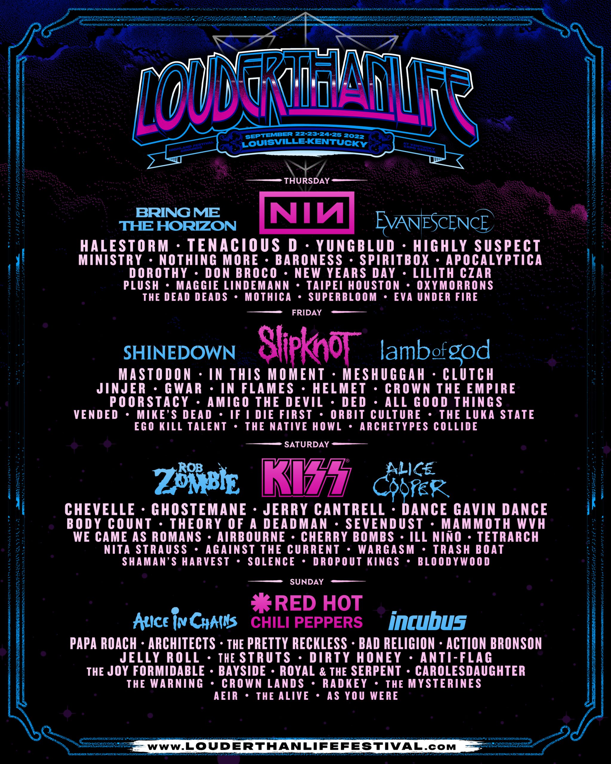 Louder Than Life 2022 Lineup Announce Danny Wimmer Presents